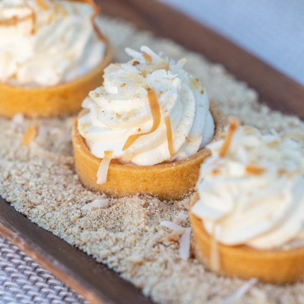 a close up of a piece of cake