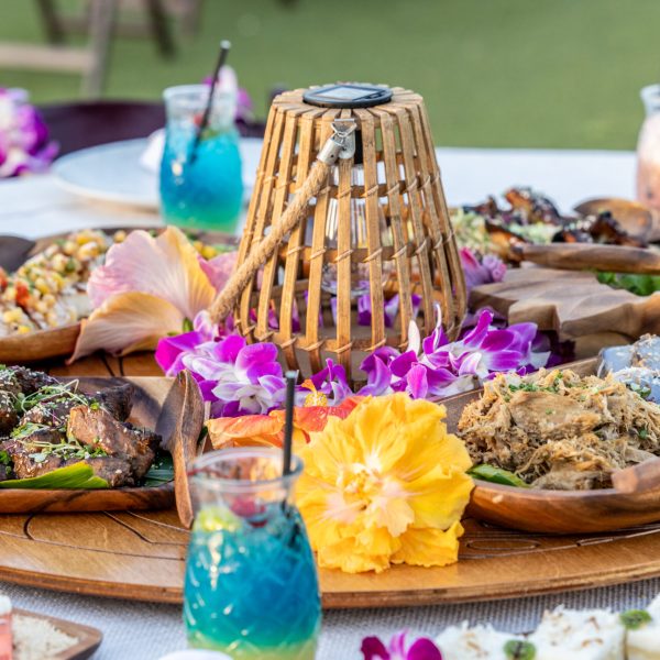 a plate of food on a table